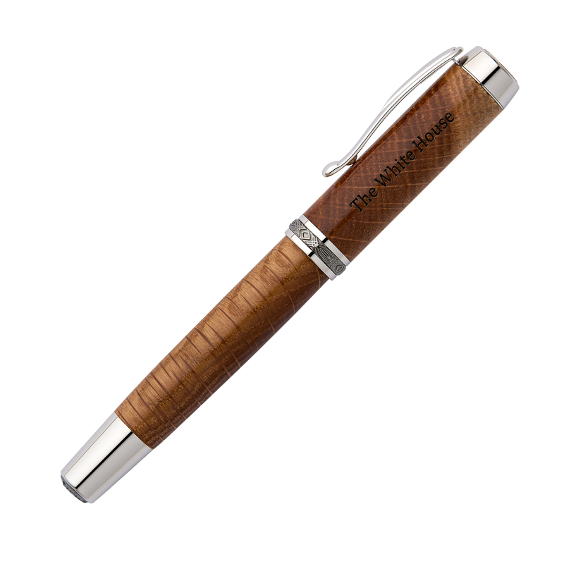 Handcrafted Wooden Rollerball Pen from Truman Renovation