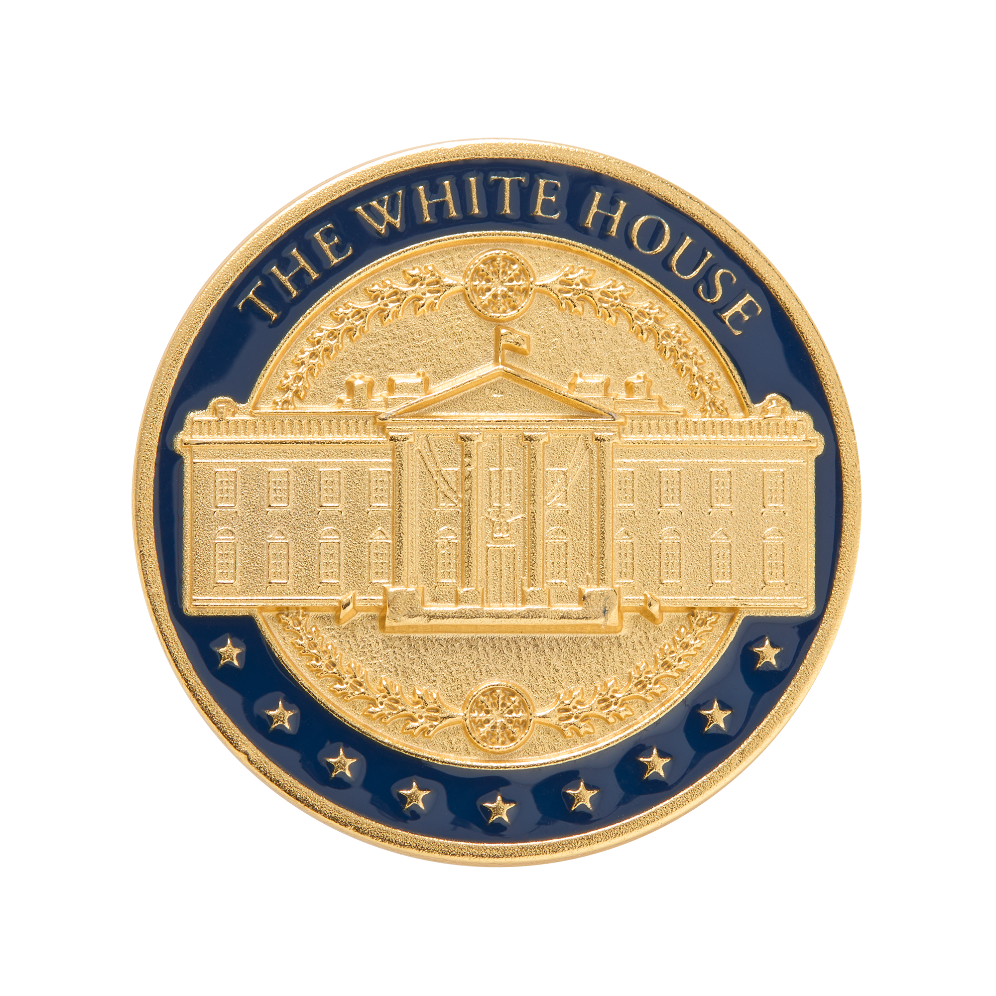 White House Navy and Gold Lapel Pin