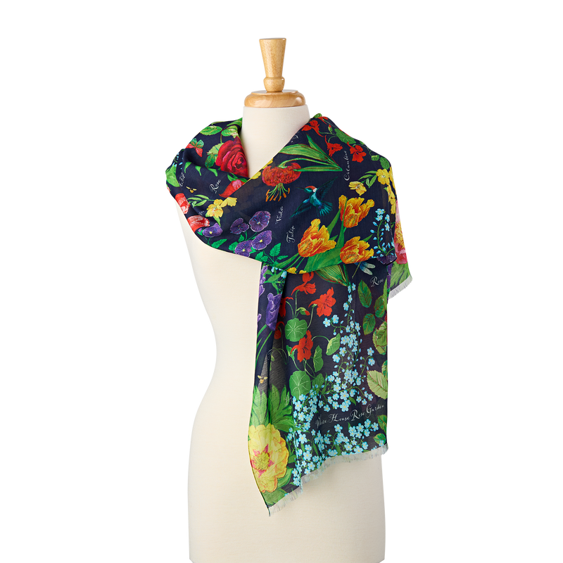 White House Garden Collection Scarf - On Model