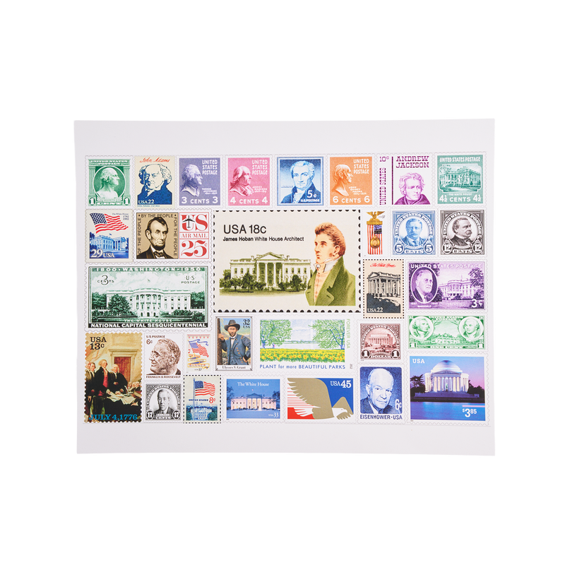 USPS Stamp Collage Mini Poster