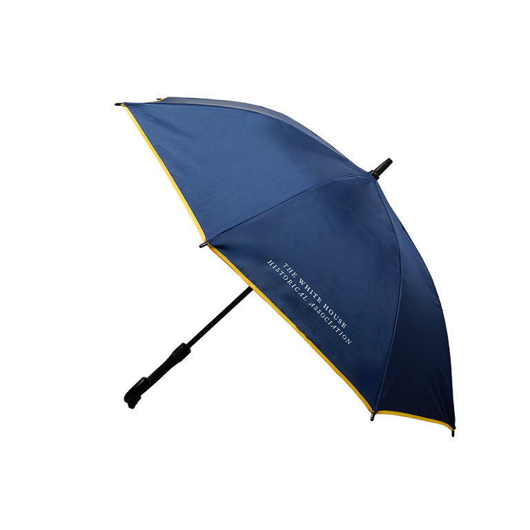 Blue Room Straight Umbrella with Printed Interior - Side