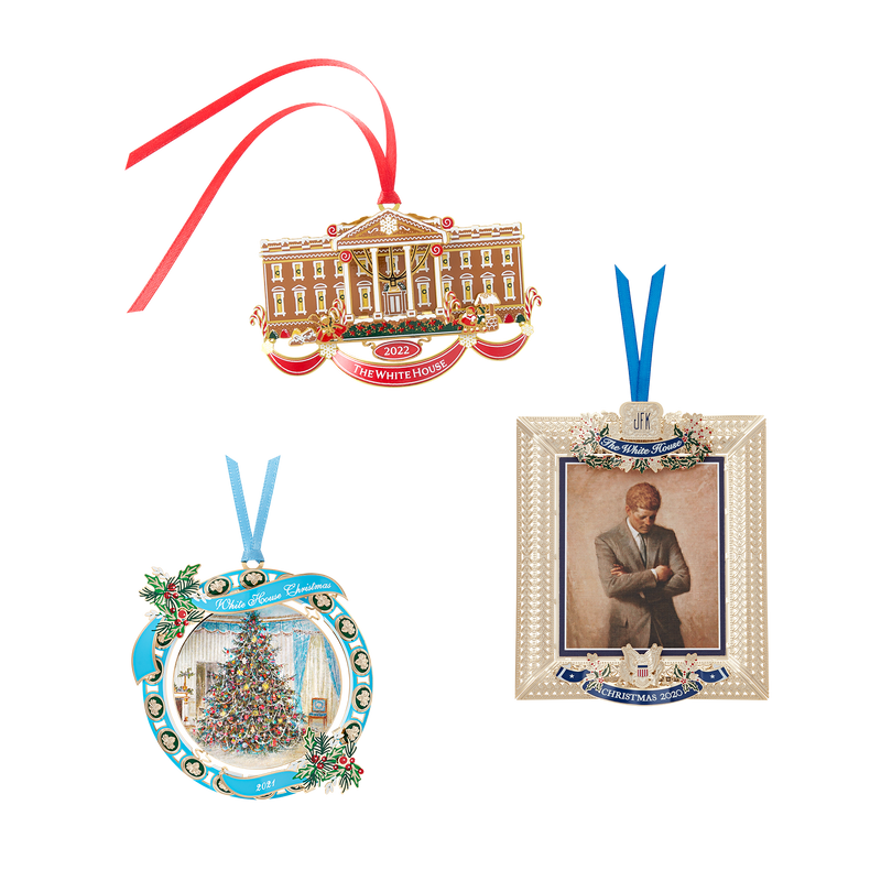 Official White House Christmas Ornament Special Value Bundle: 2022, 2021, 2020
