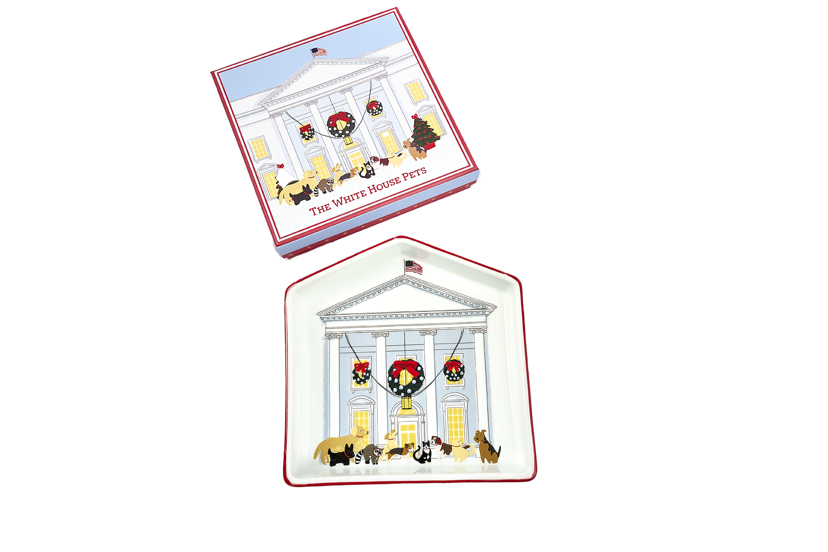 講談社ハウス 缶バッジ 10セット KODANSHA HOUSE アメリカ限定 Presidential Pets Porcelain Holiday Candy Dish – White House