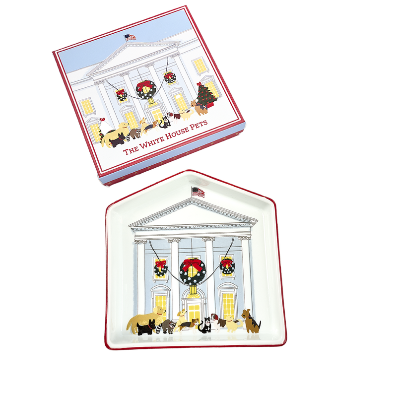 Presidential Pets Porcelain Holiday Candy Dish