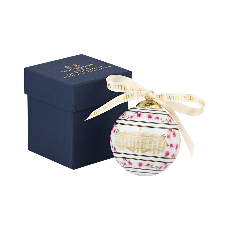 Cherry Blossom Fine Bone China 3" Bauble Ornament