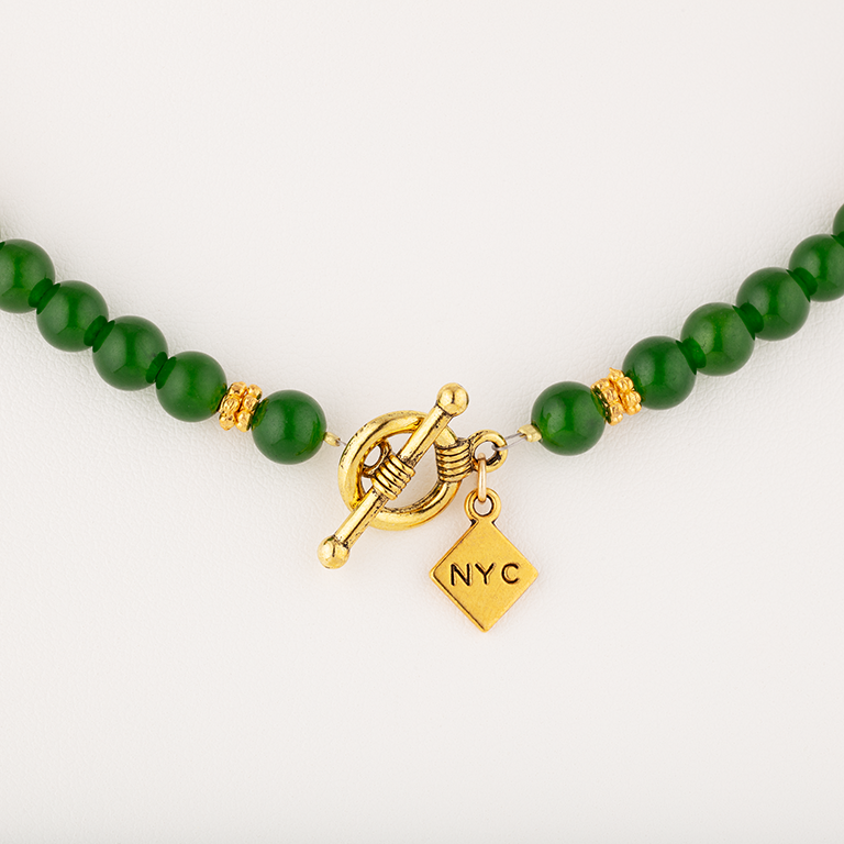 Green Room Jade Beaded Necklace