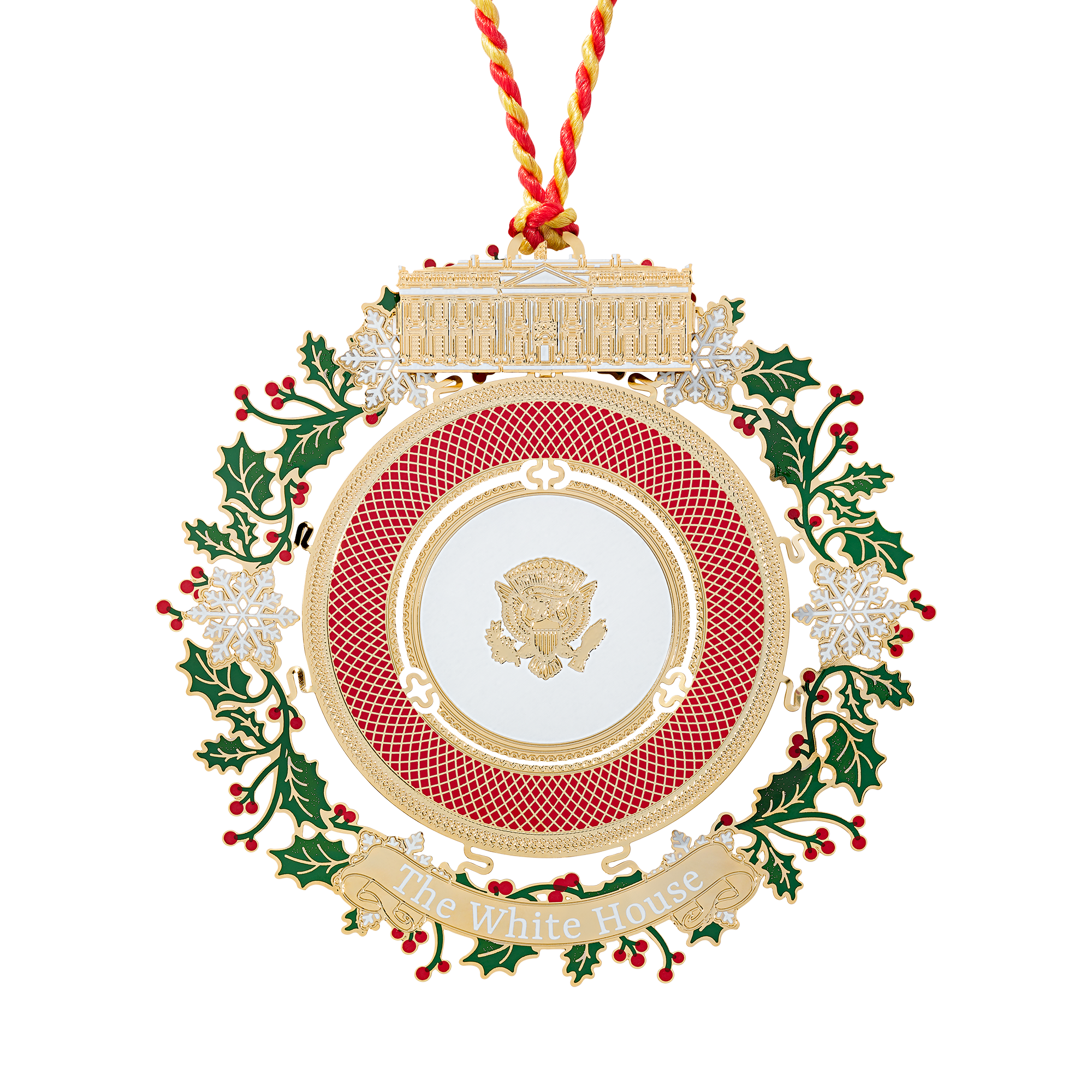 Official 2025 White House Christmas Ornament Front