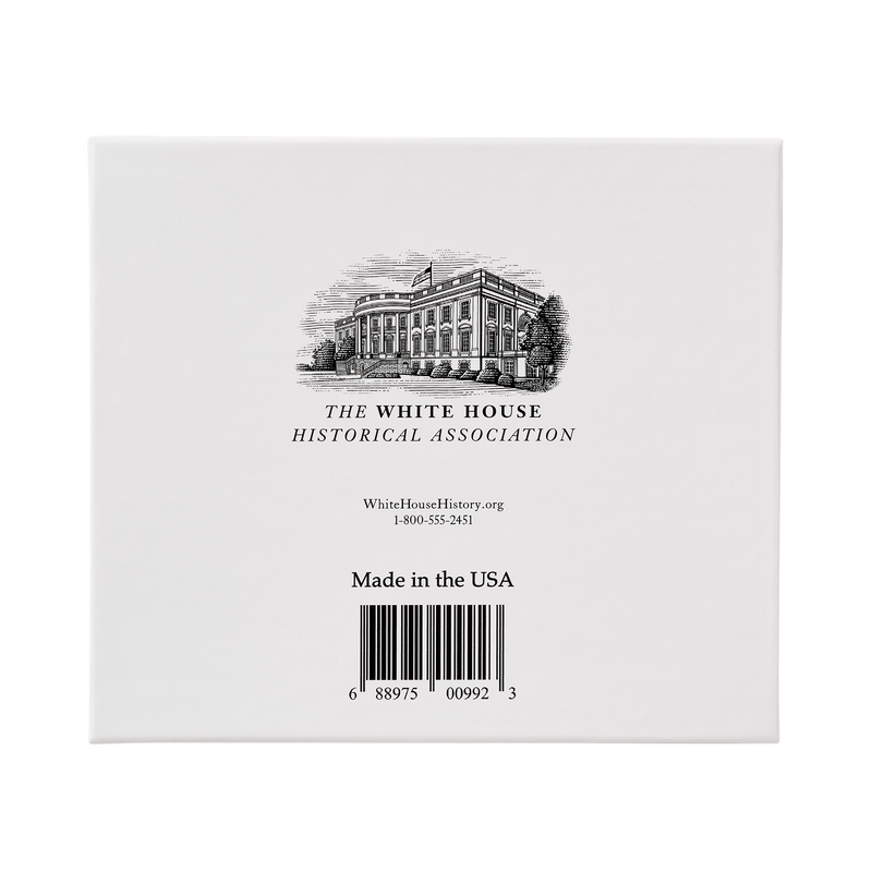 Official 2025 White House Christmas Ornament Back of Box