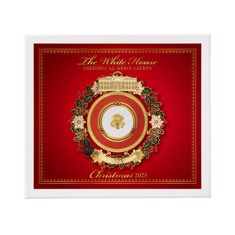 Official 2025 White House Christmas Ornament Box