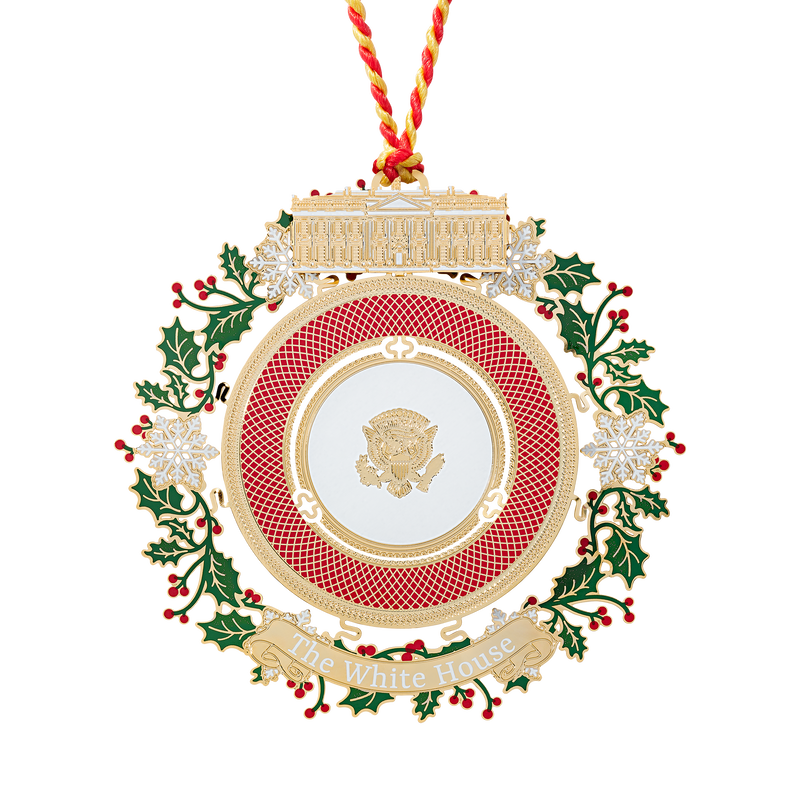 Official 2025 White House Christmas Ornament Front
