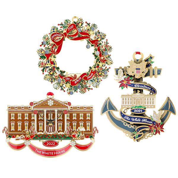 Official White House Christmas Ornament Special Value Bundle 2024, 20