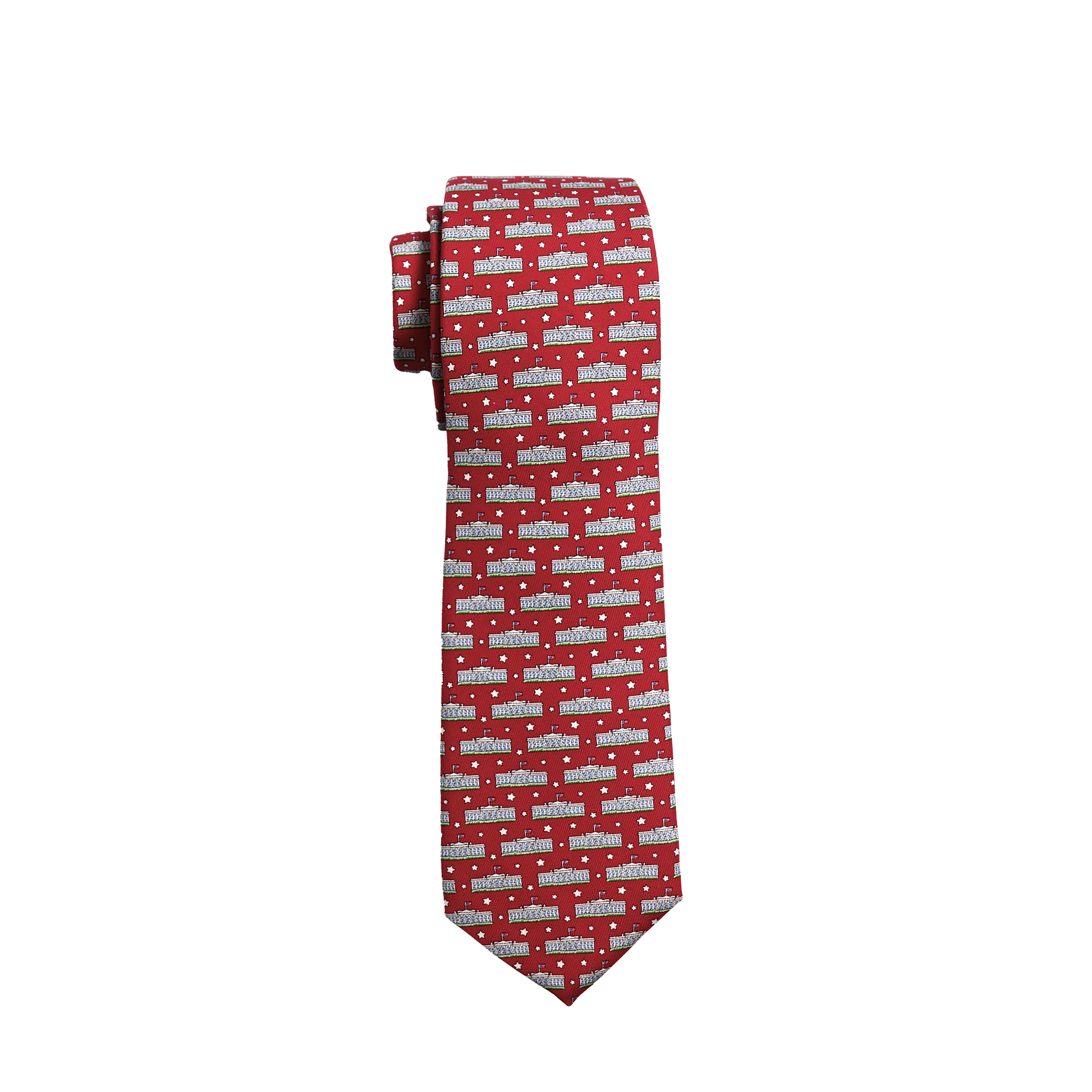 Vineyard Vines White House Silk Tie - Red – White House Historical