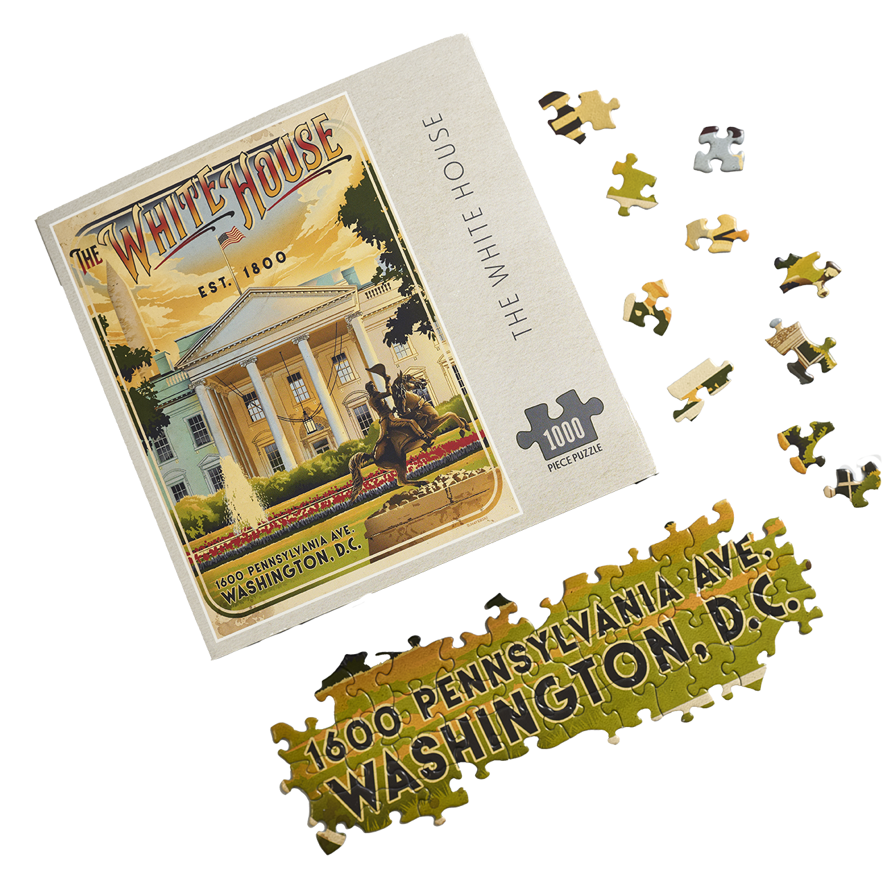 White House Vintage Graphic Puzzle – White House Historical