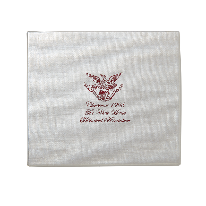 1998 White House Christmas Ornament, The American Bald Eagle and Shield-Box with Lid
