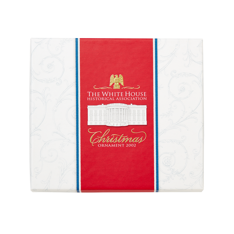 2002 White House Christmas Ornament, The East Room in 1902-Box with Lid