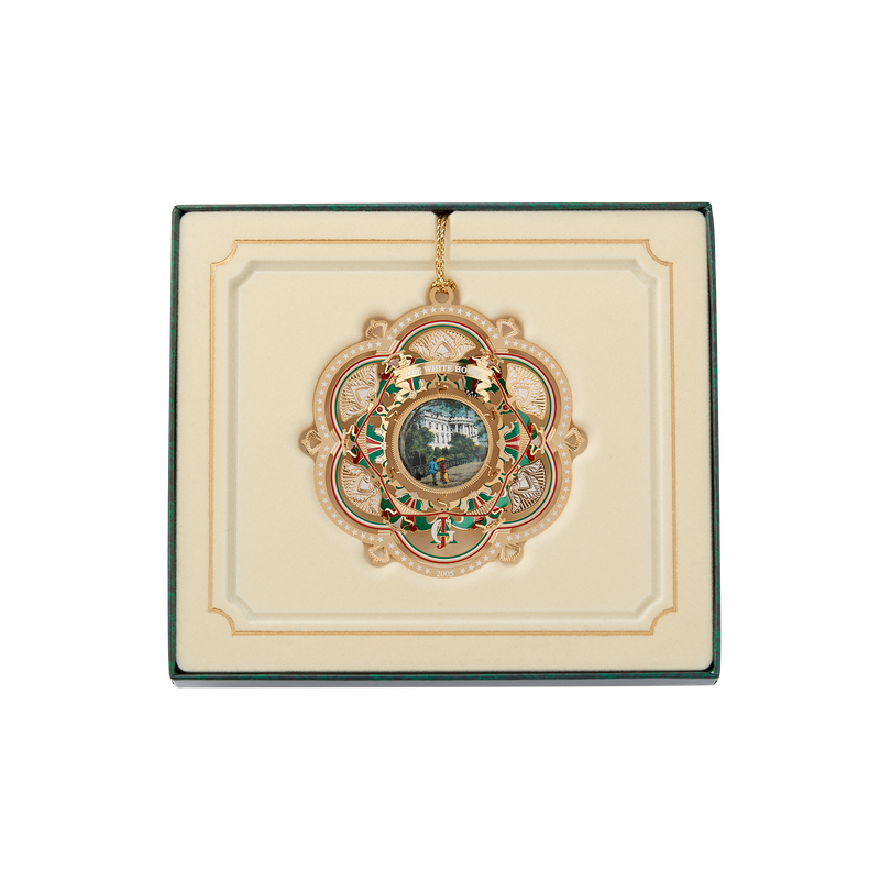 2005 White House Christmas Ornament, The South Facade-In Box