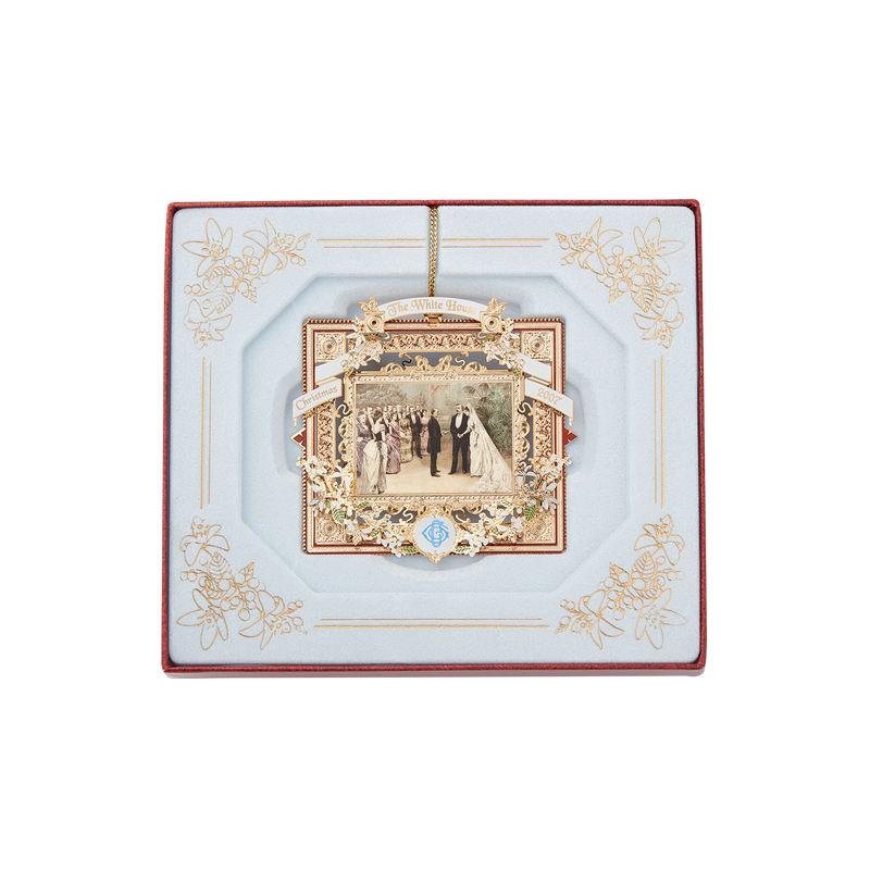 2007 White House Christmas Ornament, A President Marries in the White House-In Box