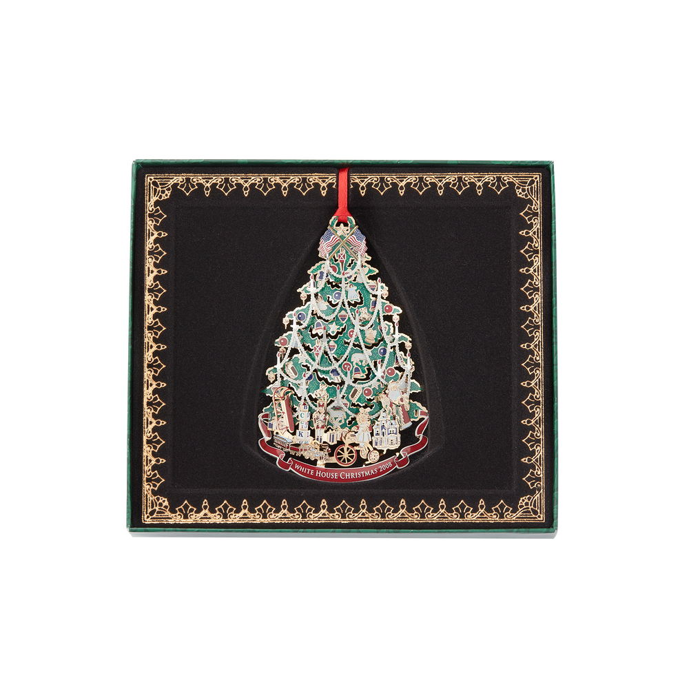 2008 White House Christmas Ornament, A Victorian Christmas Tree-Box