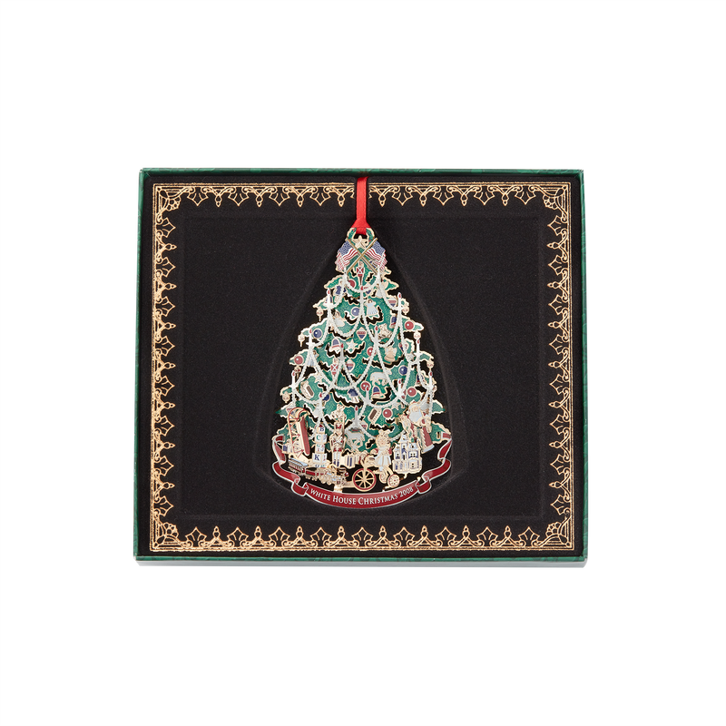 2008 White House Christmas Ornament, A Victorian Christmas Tree-Box