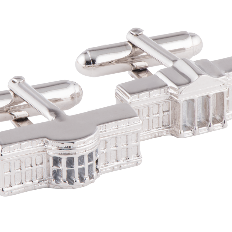 Sterling Silver White House Cuff Links