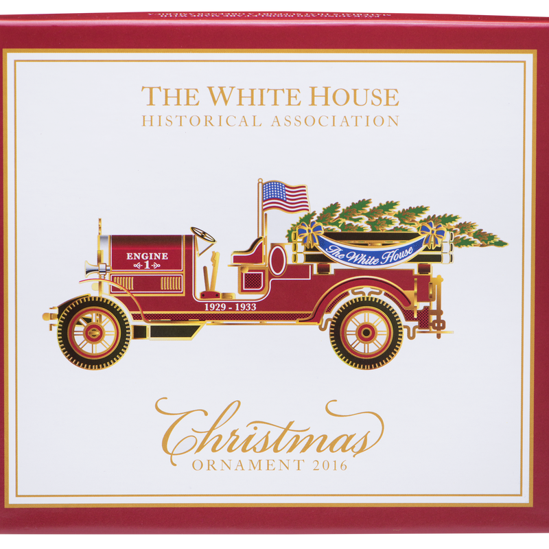 2016 White House Christmas Ornament-Box with Lid