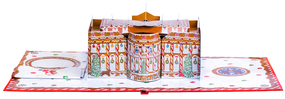 The Gingerbread White House: A Pop-Up Book-Open Page