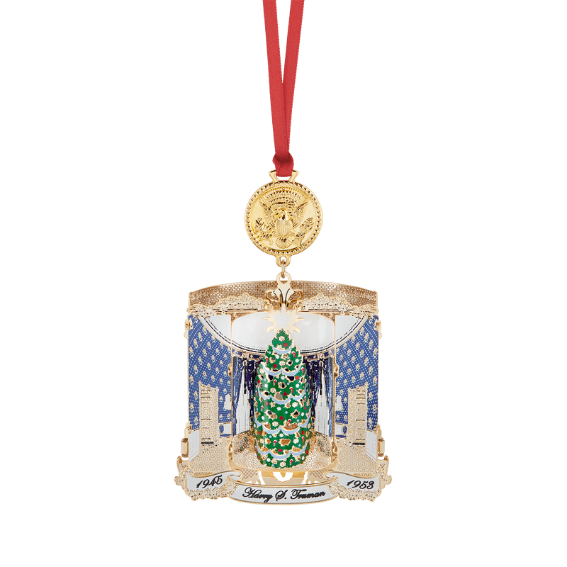 Official 2018 White House Christmas Ornament-Back