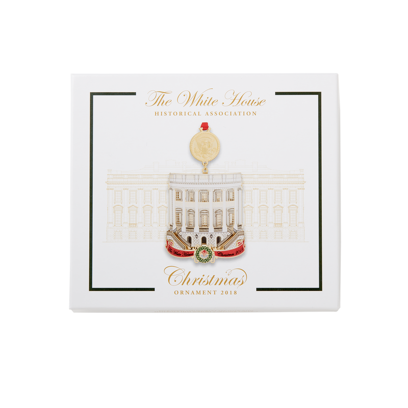 Official 2018 White House Christmas Ornament-Box with Lid