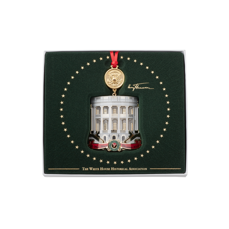 Official 2018 White House Christmas Ornament-Inside Box