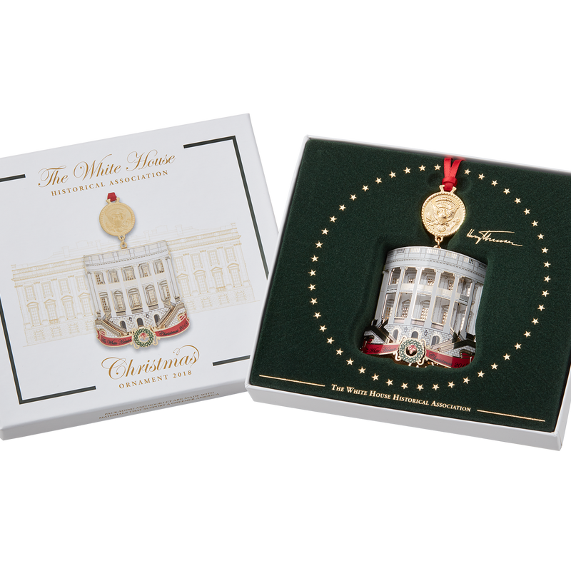 Official 2018 White House Christmas Ornament-Inside Box