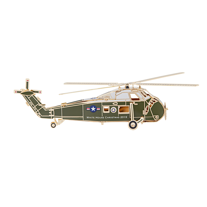 Official 2019 White House Christmas Ornament-helicopter
