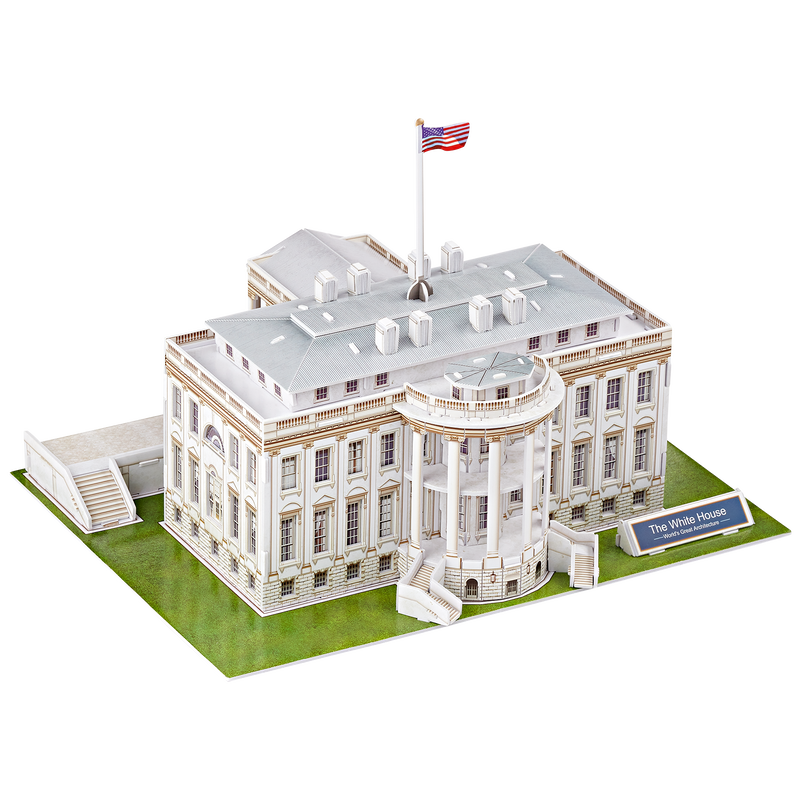3D architectural puzzle of the White House