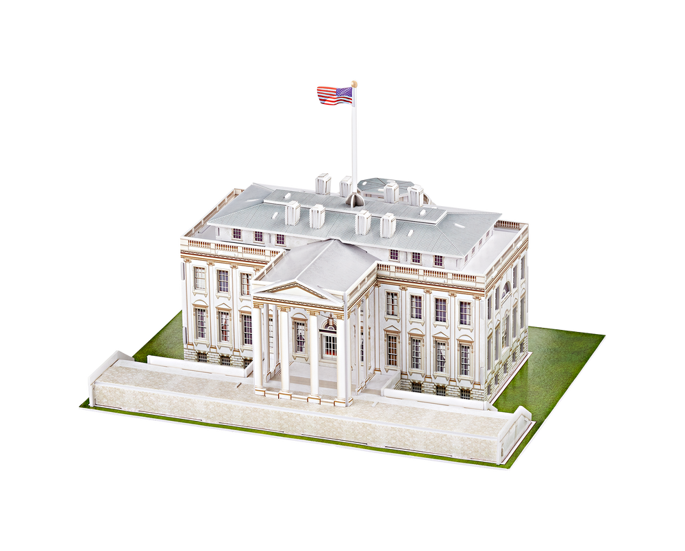 3D architectural puzzle of the White House
