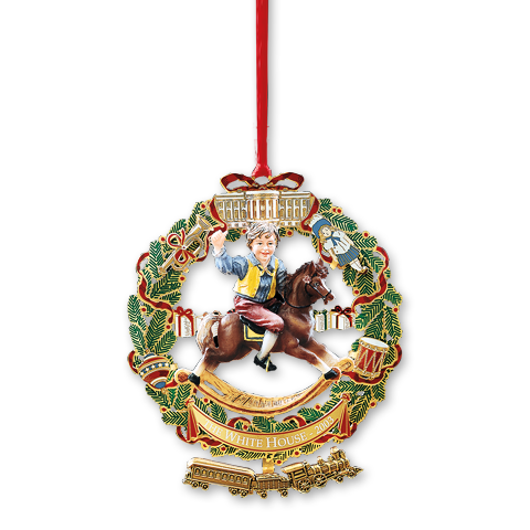 2003 White House Christmas Ornament, A Child's Rocking Horse-Front