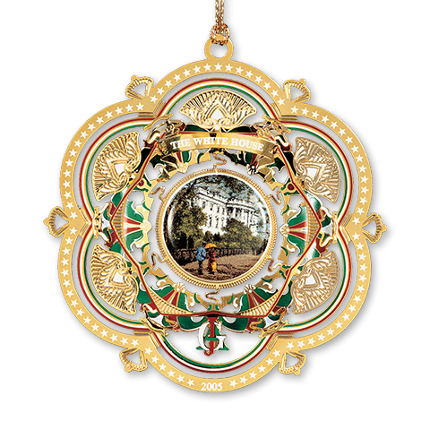 アート・デザイン・音楽 TWENTIETH-CENTURY ORNAMENT 2005 White House Christmas Ornament, The South Facade – White