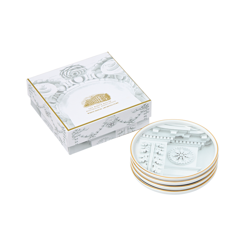 White House Architecture Assorted Coasters, Set of Four