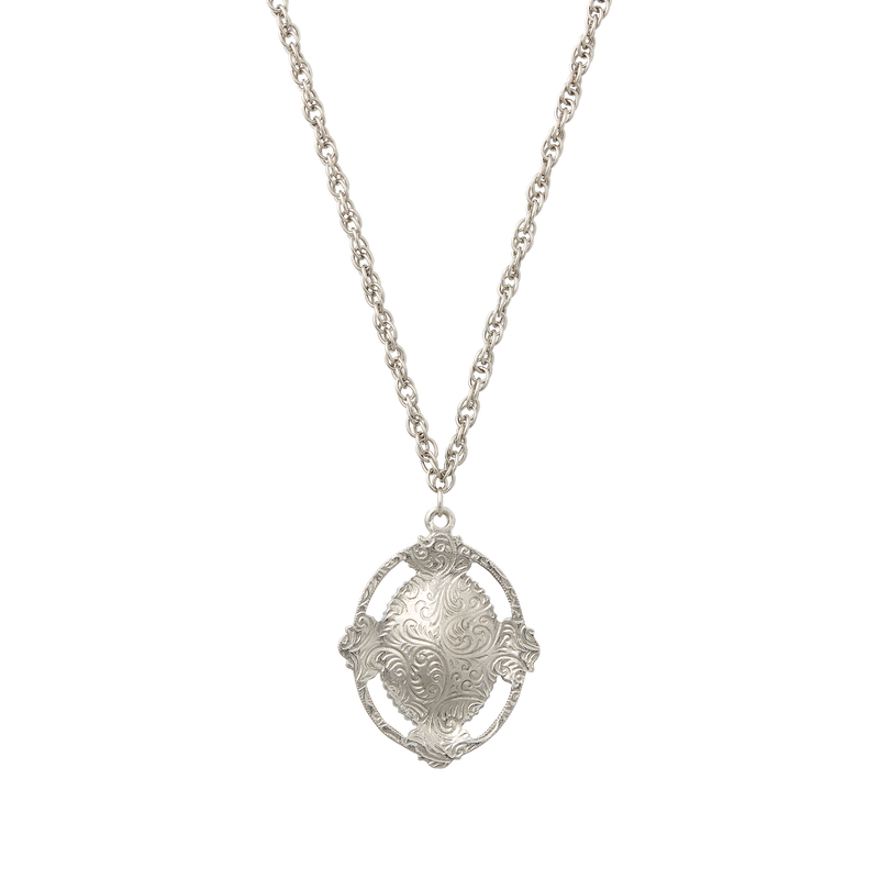 Blue Room Oval Pendant Necklace