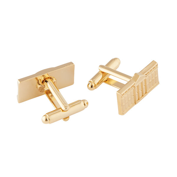 White House Cuff Links, North and South View - Gold Plated