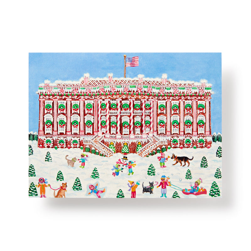 Fun Abounds at the Gingerbread White House Note Cards