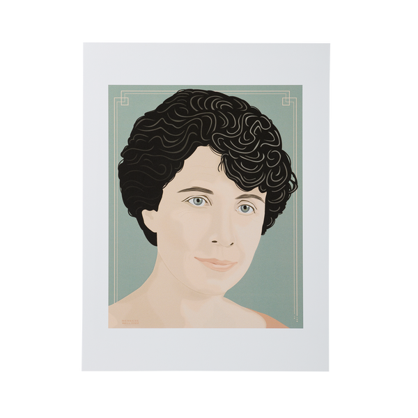 First Lady Portrait Art Grace Coolidge Print White House Historical
