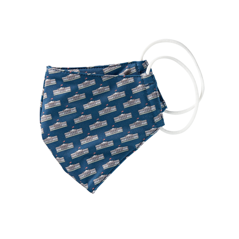 Vineyard Vines Navy White House Mask-Side