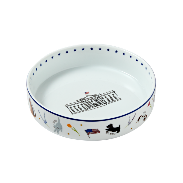 White 2024 pet bowl