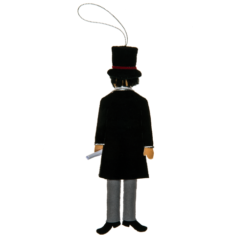 Ornament - Black - Abe Lincoln Ornament - Black - Abe Lincoln