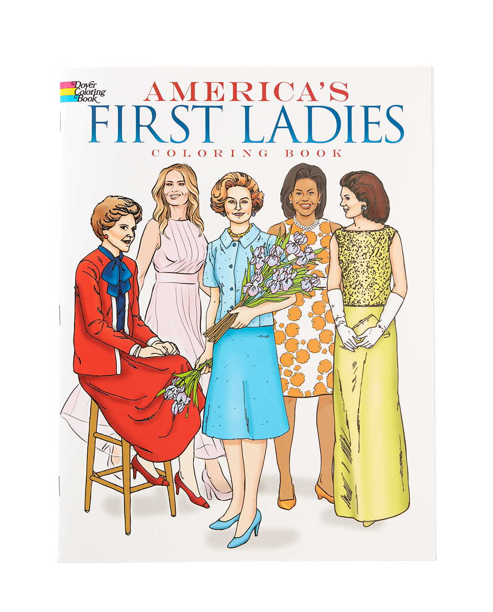 America's First Ladies Coloring Book-Front Cover