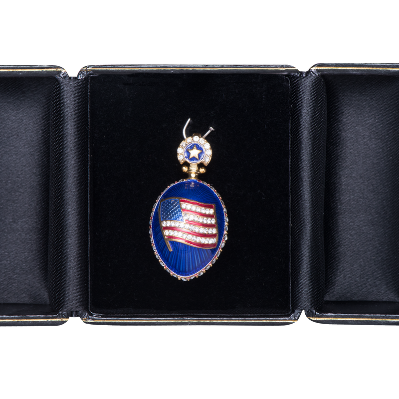 Presidential Cobalt Blue Egg Pendant-In Box