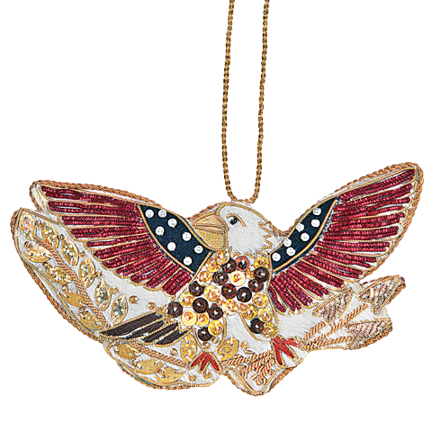 American Bald Eagle Ornament-Front