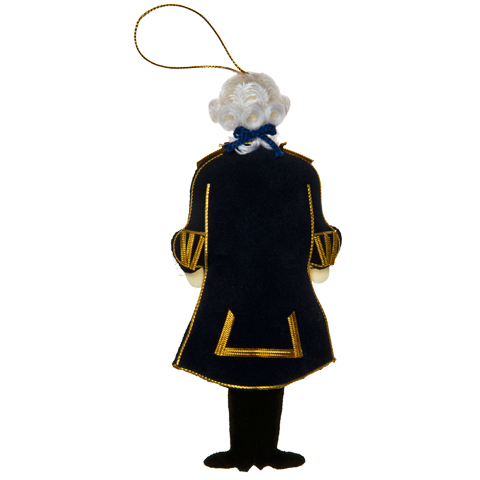 George Washington Ornament-Back