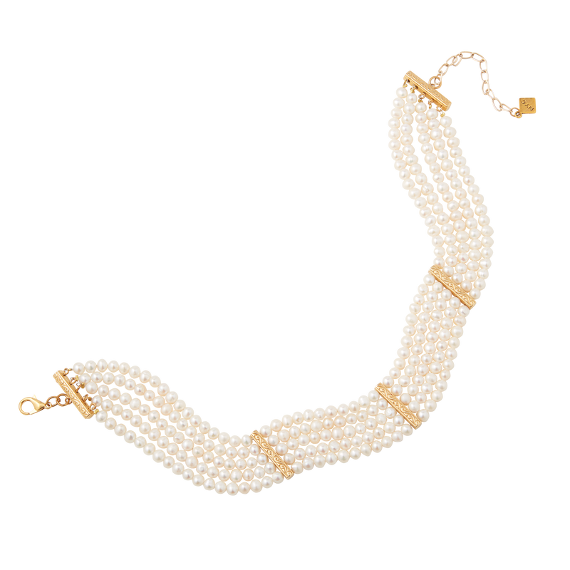 Five Strand Cultured Pearl Necklace
