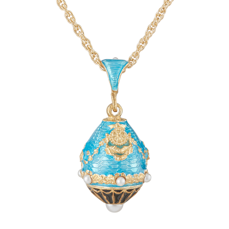 Aqua North Portico Egg Pendant