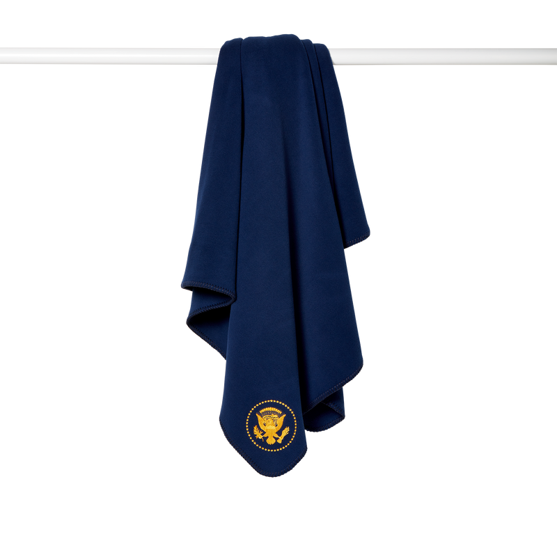 Navy Truman Seal Fleece Blanket
